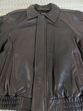 Wilson's NWOT Thinsulate Dark Brown Soft Leather Men's Bomber Jacket XL